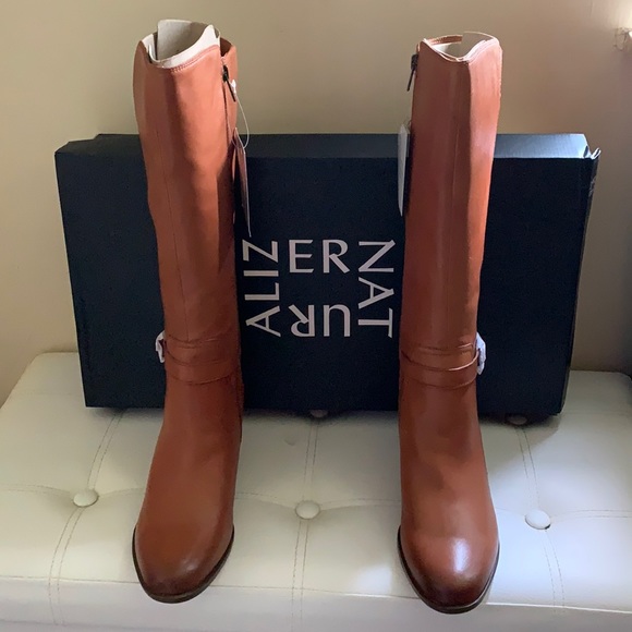 Naturalizer Shoes - NATURALIZER BOOTS , LEATHER, (WIDE CALF), SIZE 9M